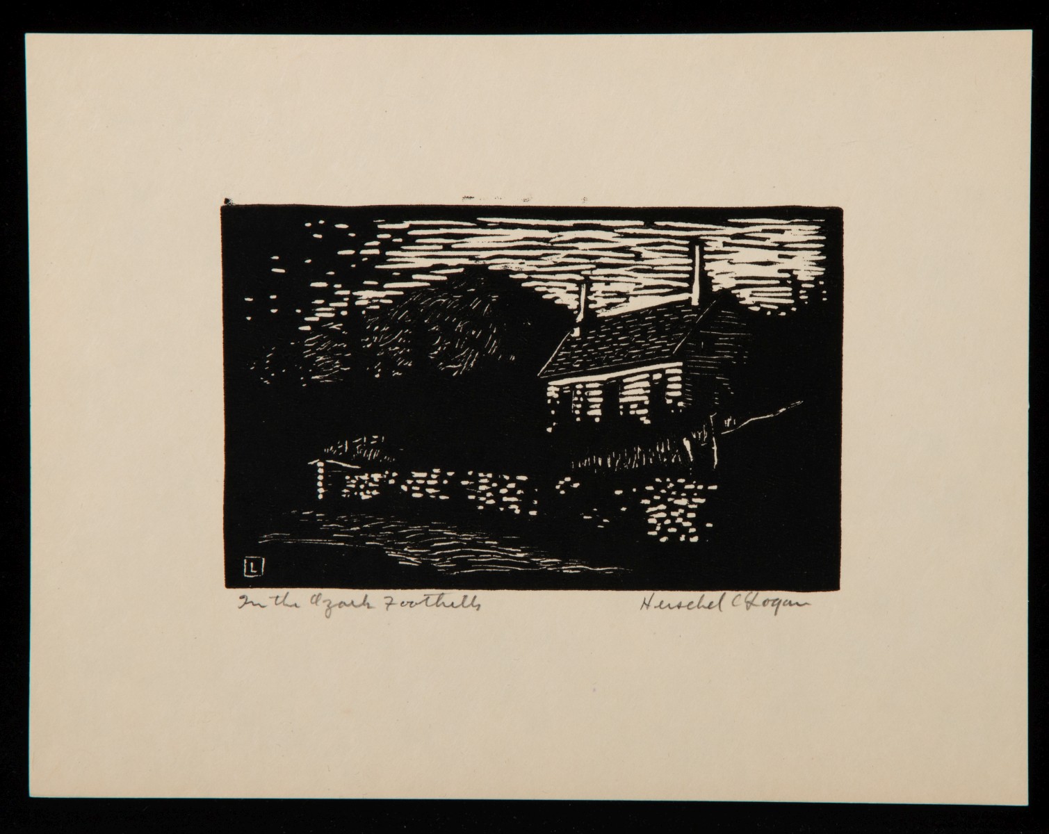 HERSCHEL LOGAN (1901-1987) TWO PENCIL SIGNED WOODCUTS