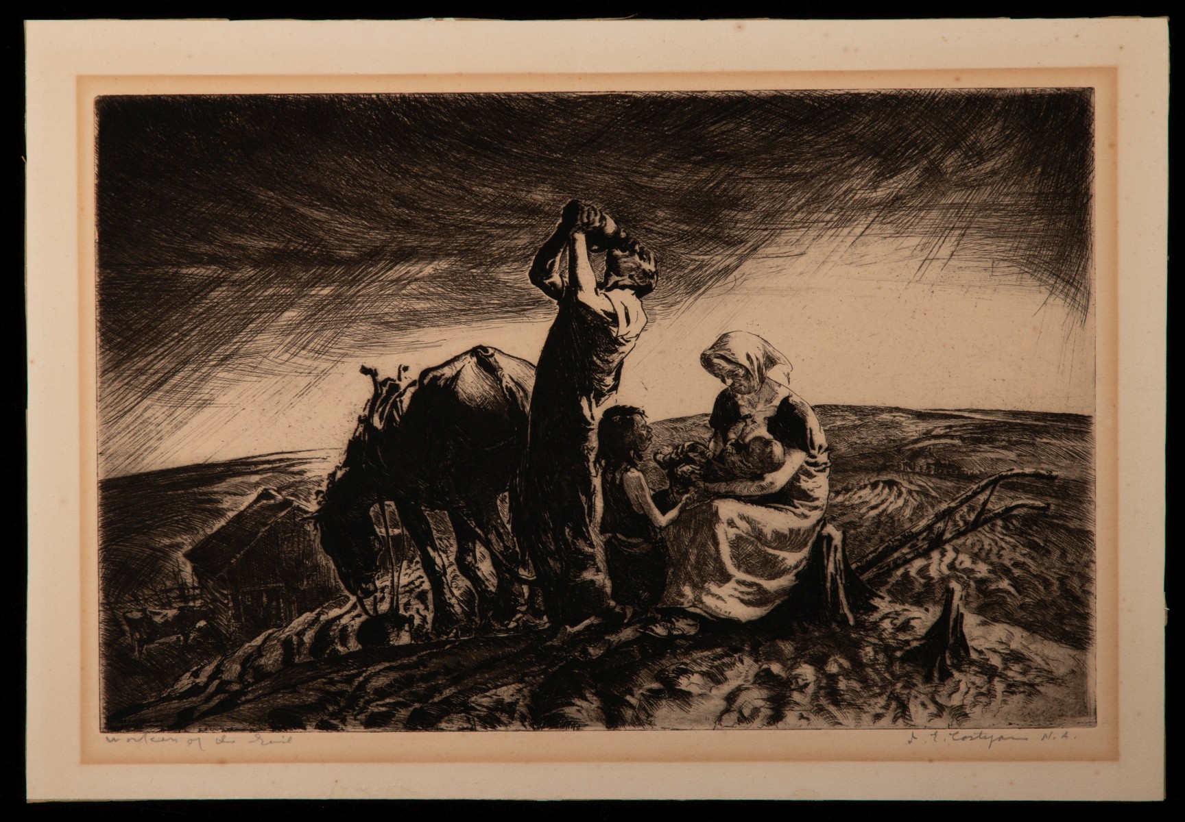 JOHN E. COSTIGAN (1888-1972) SIX PENCIL SIGNED ETCHINGS
