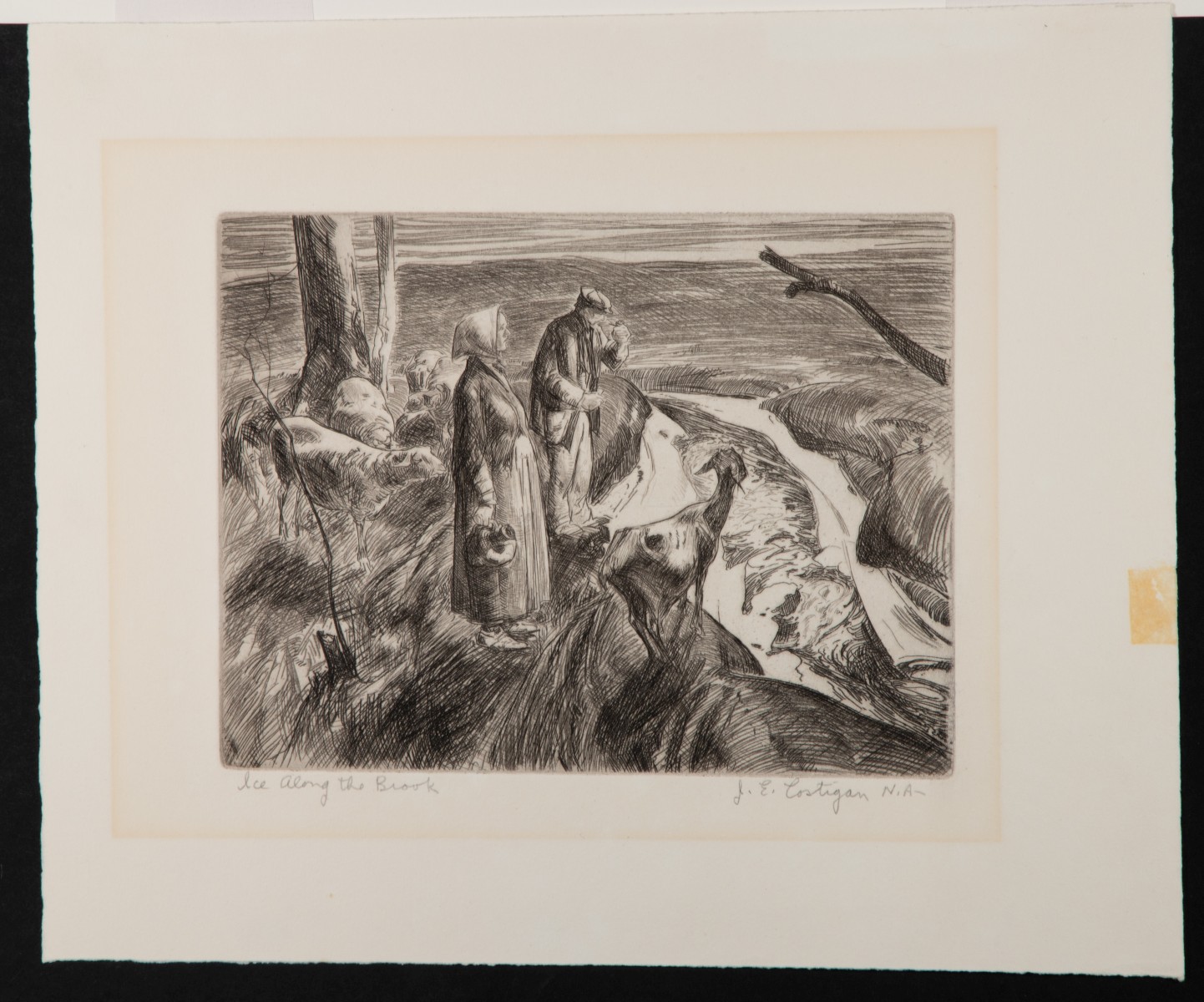 JOHN E. COSTIGAN (1888-1972) SIX PENCIL SIGNED ETCHINGS