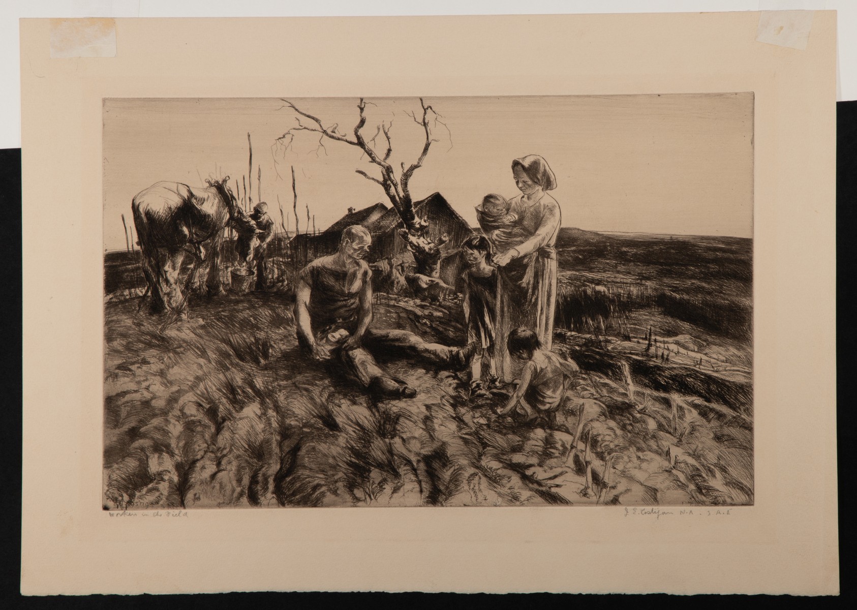 JOHN E. COSTIGAN (1888-1972) SIX PENCIL SIGNED ETCHINGS