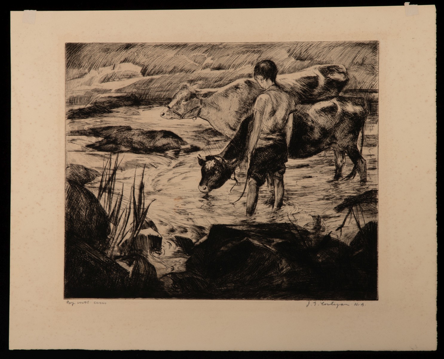JOHN E. COSTIGAN (1888-1972) SIX PENCIL SIGNED ETCHINGS
