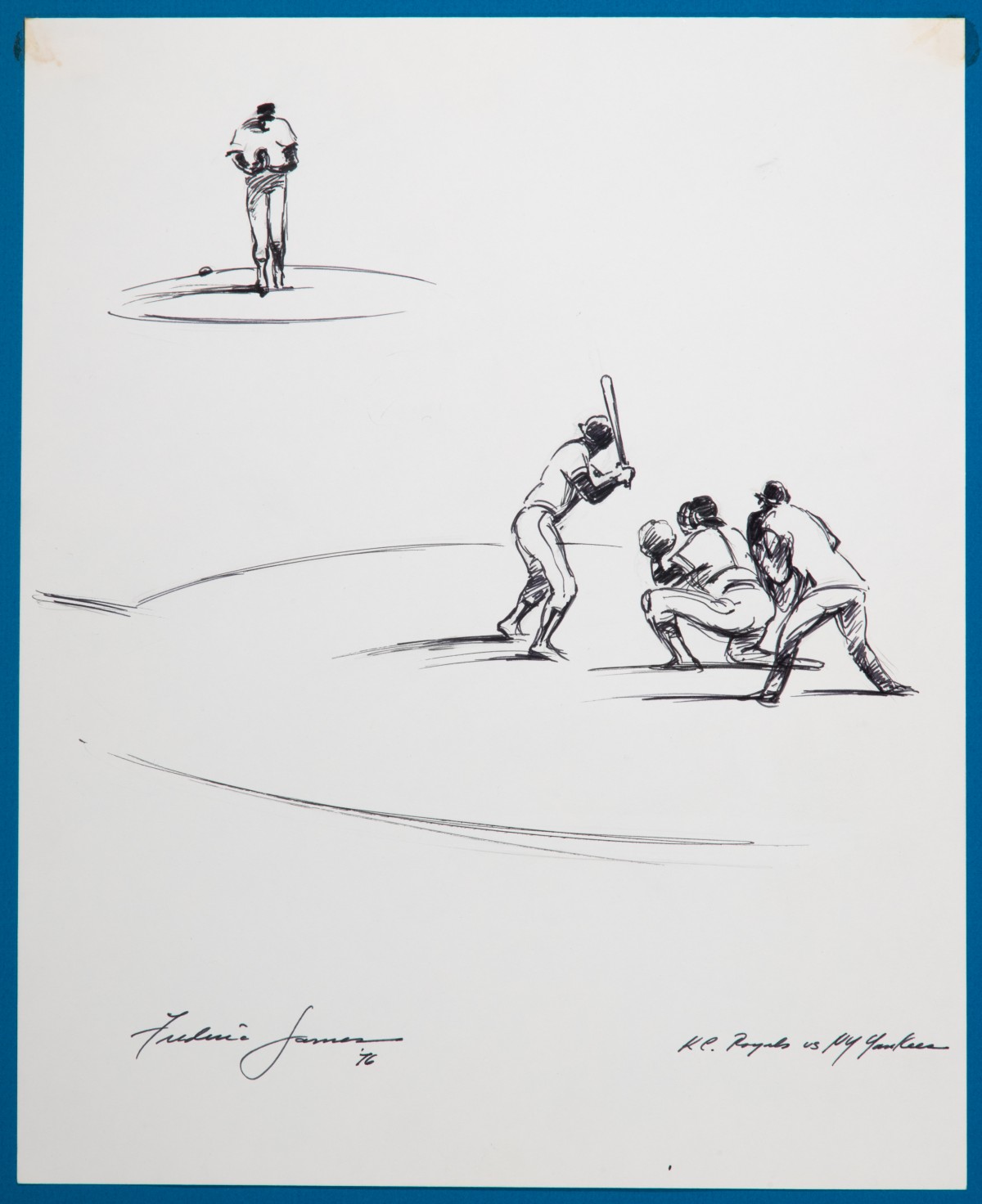 FREDRICK JAMES (1915-1985) FIVE ORIGINAL WORKS ON PAPER