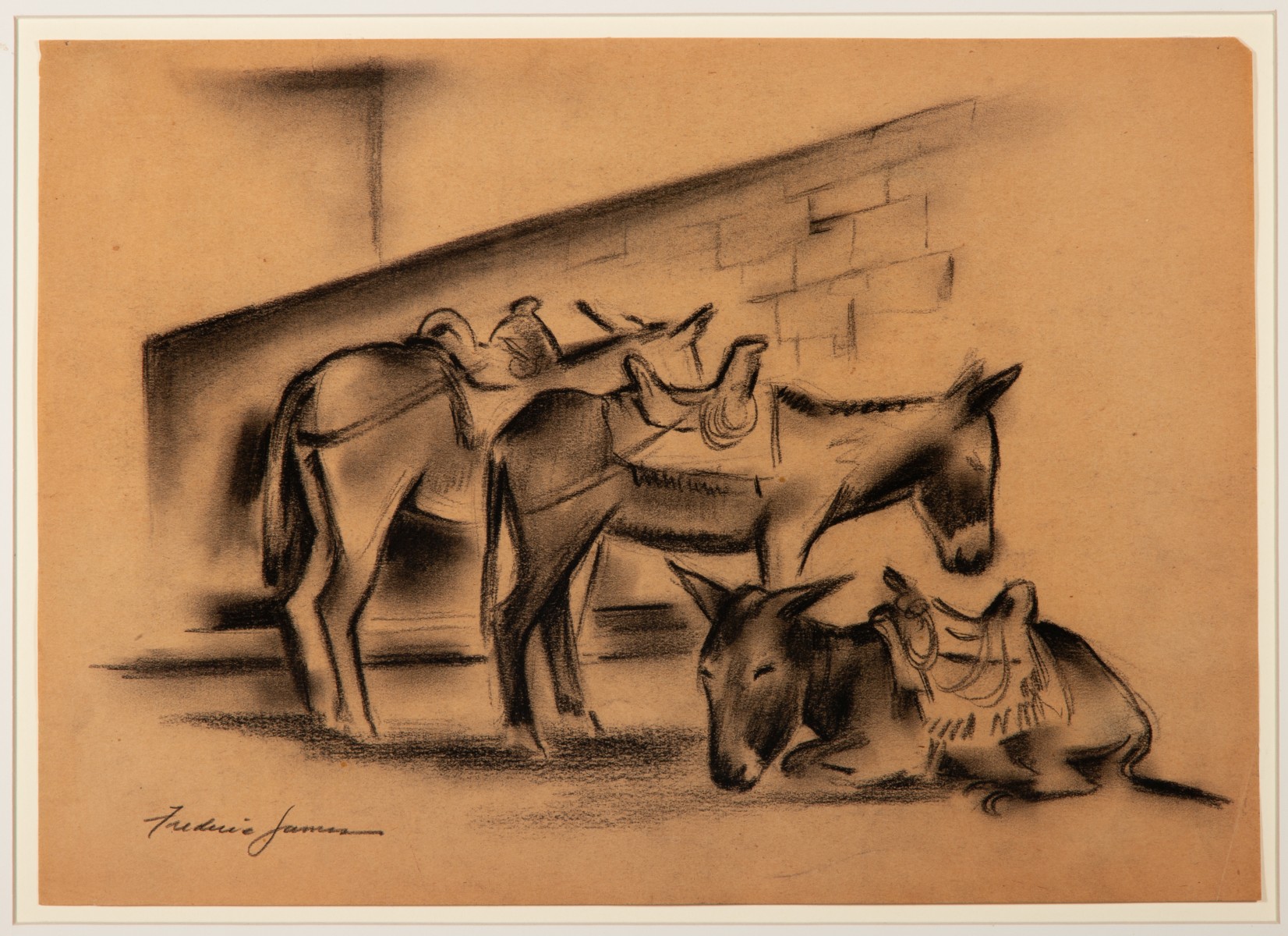 FREDRICK JAMES (1915-1985) FIVE ORIGINAL WORKS ON PAPER