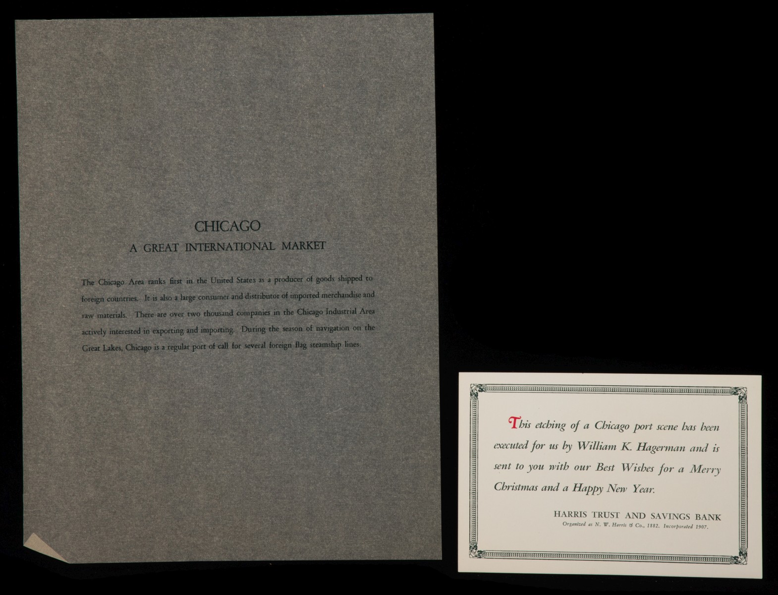 KENT HAGERMAN (1893-1978) PENCIL SIGNED GIFT PRINTS