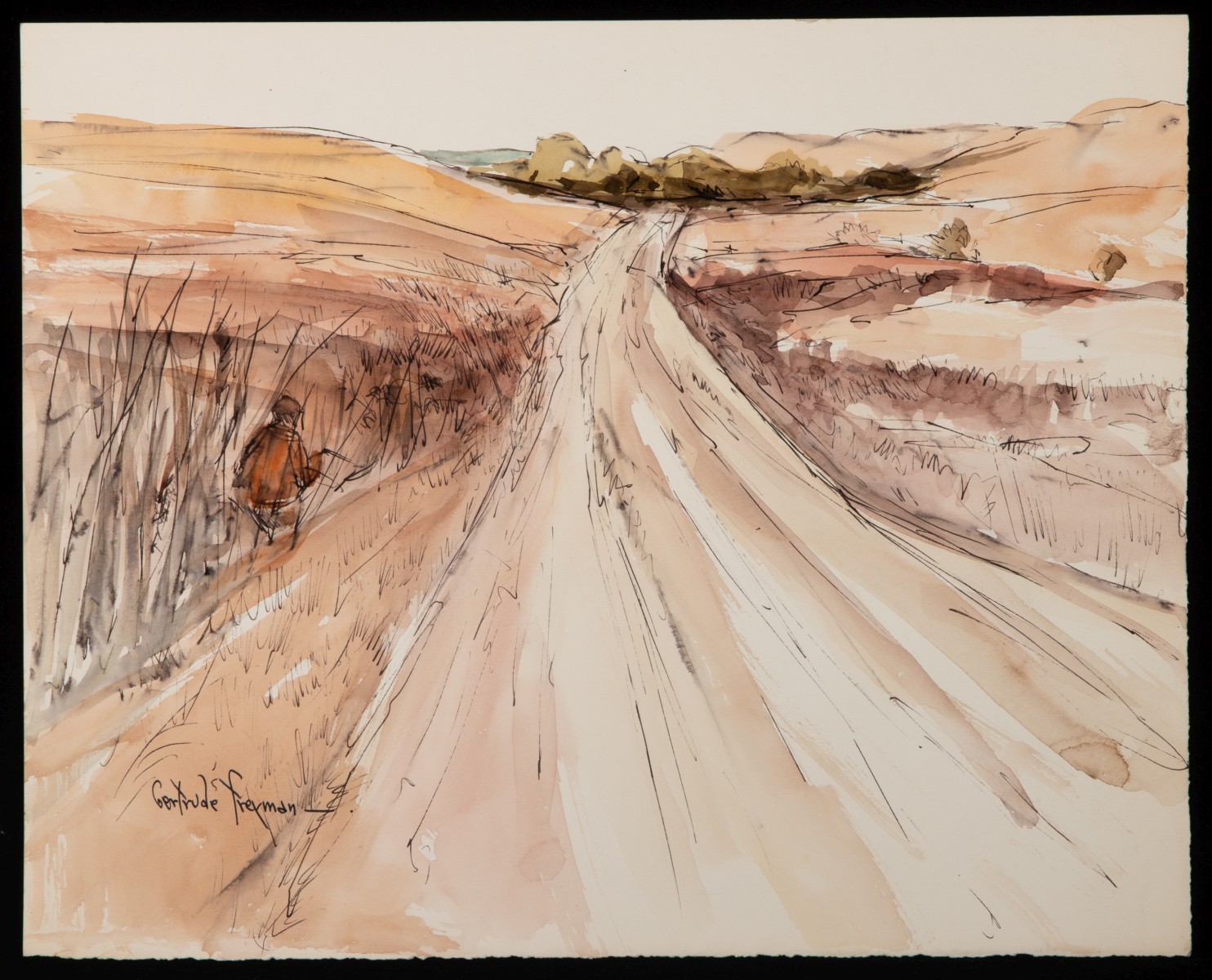 GERTRUDE FREYMAN (1901-1994) EIGHT WORKS ON PAPER