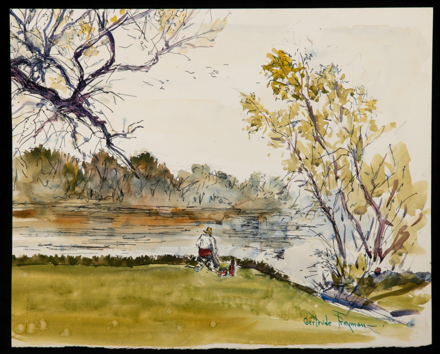 GERTRUDE FREYMAN (1901-1994) EIGHT WORKS ON PAPER
