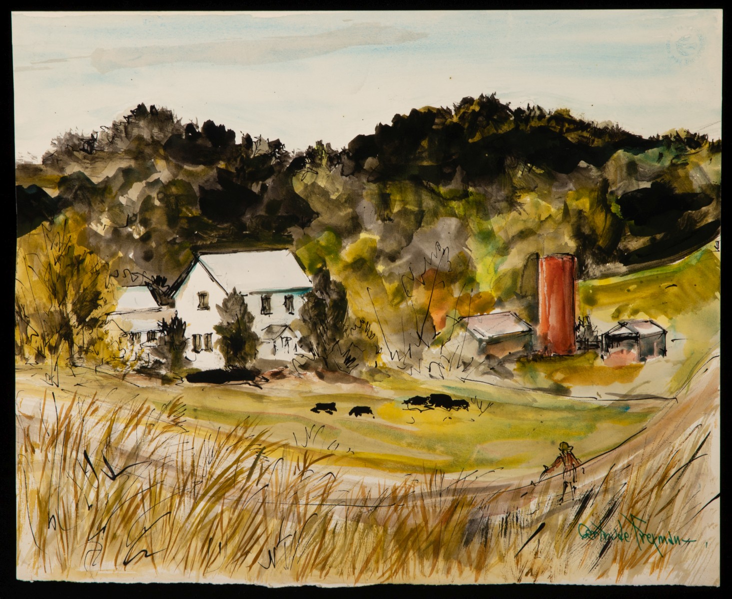 GERTRUDE FREYMAN (1901-1994) EIGHT WORKS ON PAPER