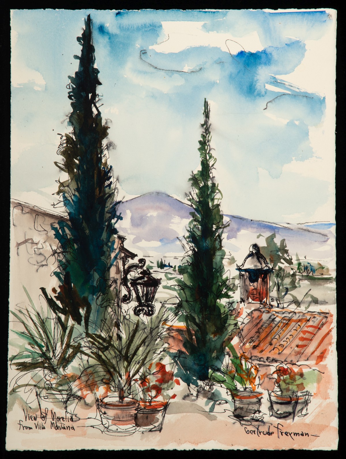 GERTRUDE FREYMAN (1901-1994) SIX PAINTINGS