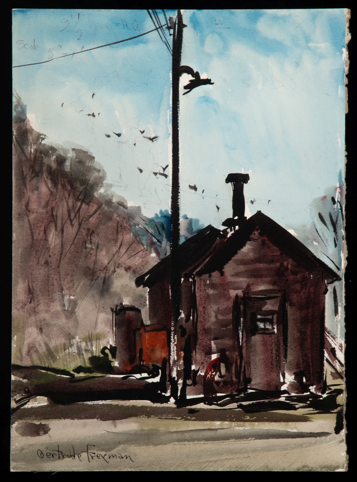 GERTRUDE FREYMAN (1901-1994) SIX PAINTINGS