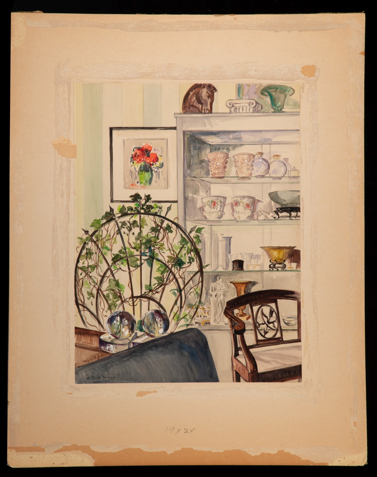 GERTRUDE FREYMAN (1901-1994) SIX PAINTINGS