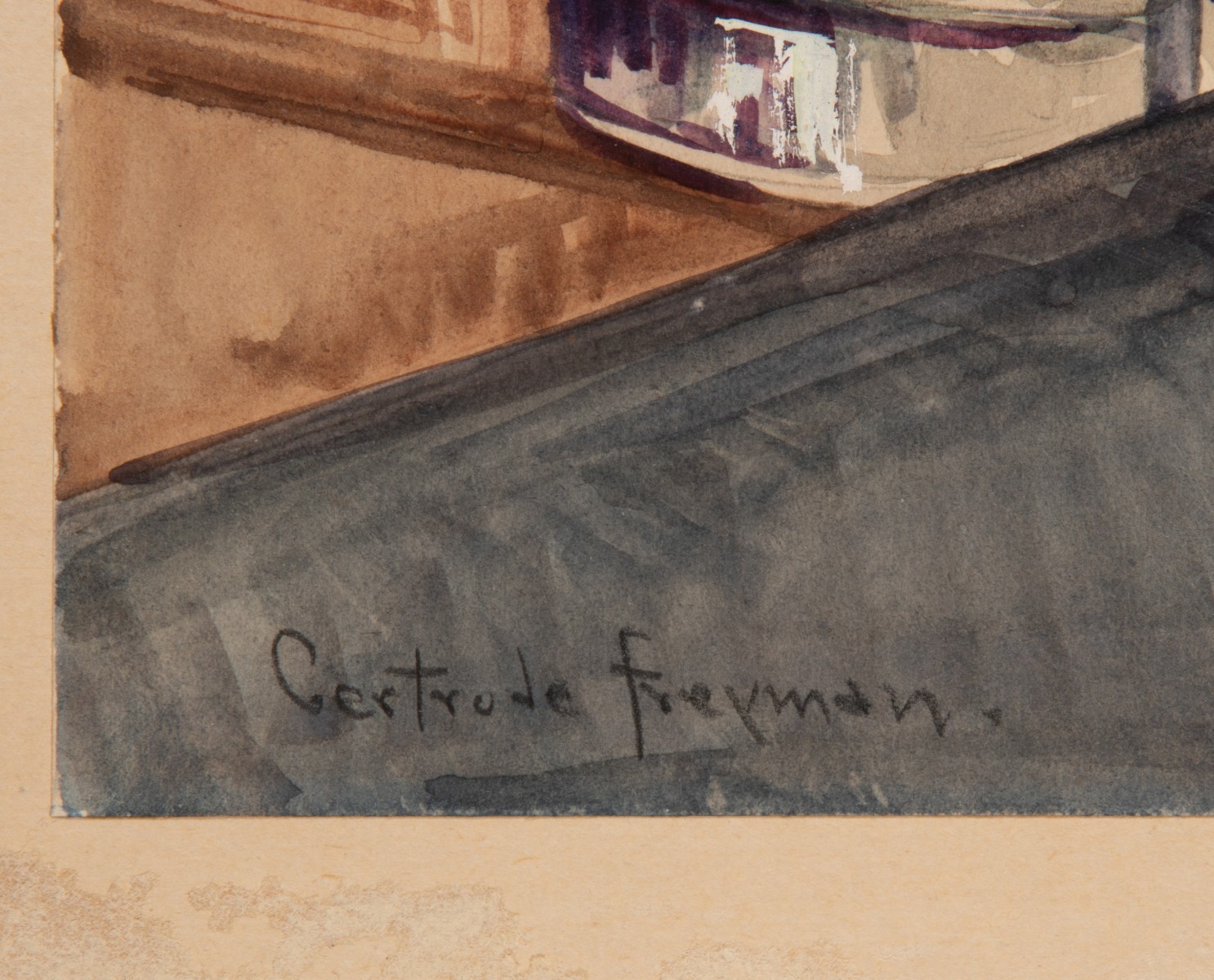 GERTRUDE FREYMAN (1901-1994) SIX PAINTINGS
