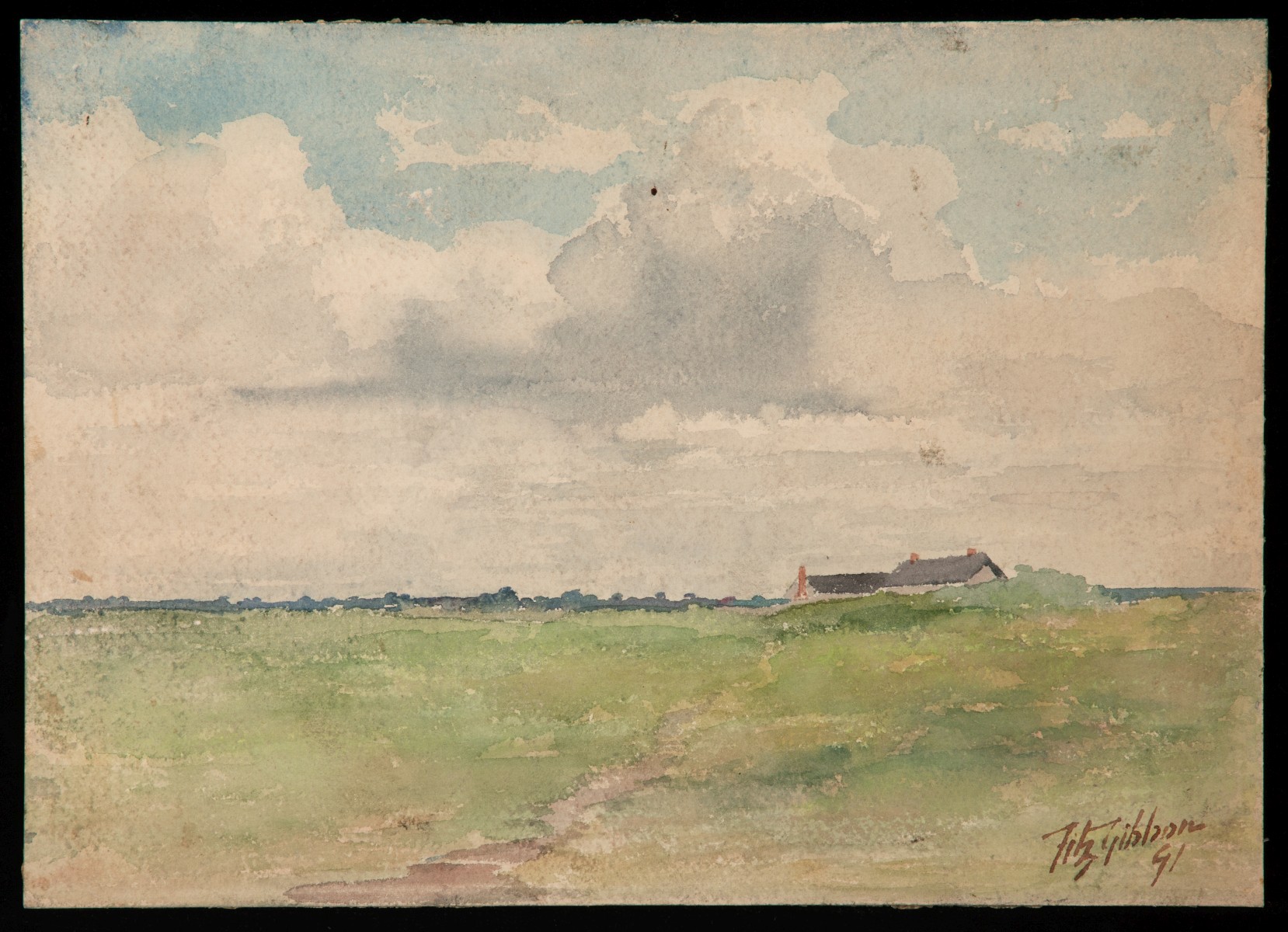 JAMES FITZGIBBON (1864-1929) THREE WATERCOLORS