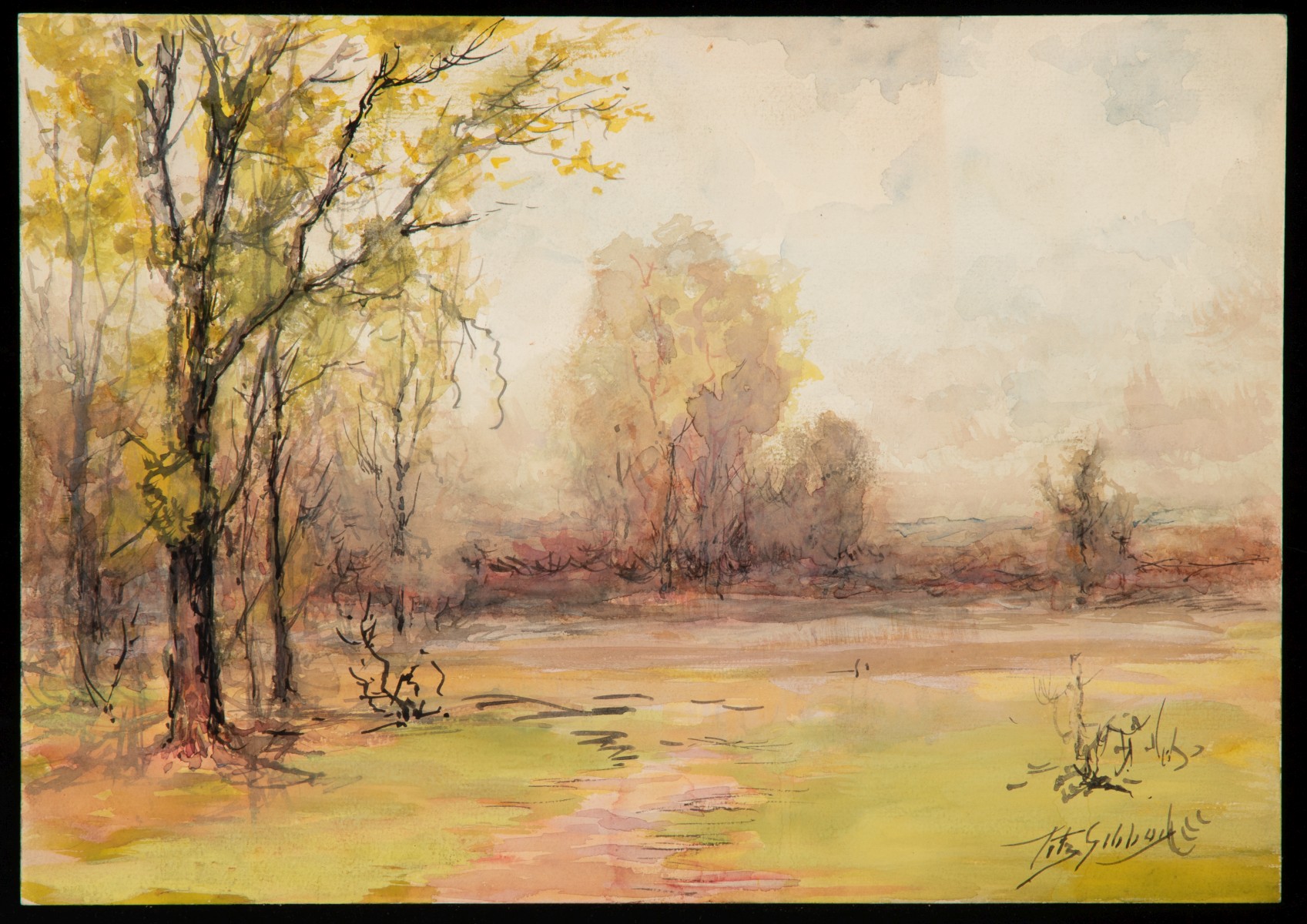 JAMES FITZGIBBON (1864-1929) THREE WATERCOLORS