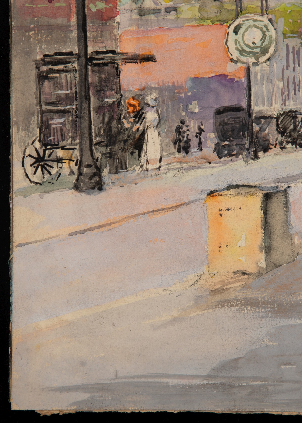 JAMES FITZGIBBON (1864-1929) WATERCOLOR ON PAPER