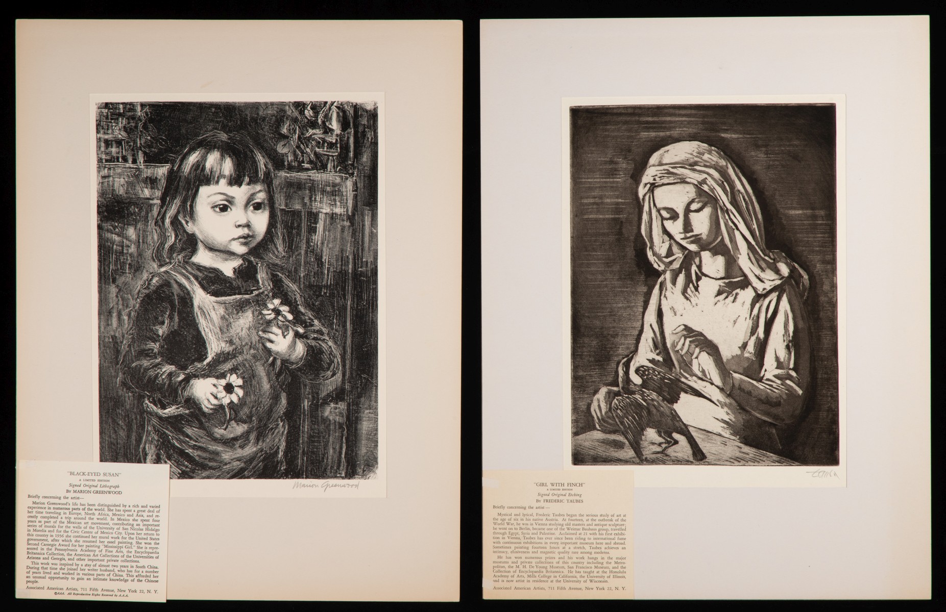 A GOOD COLLECTION OF ELEVEN PENCIL SIGNED AAA PRINTS