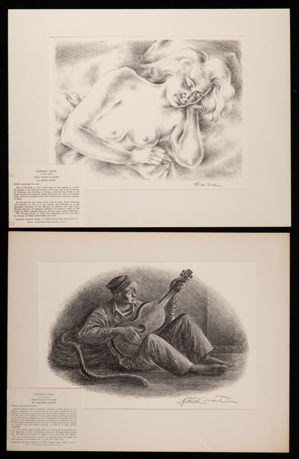 A GOOD COLLECTION OF ELEVEN PENCIL SIGNED AAA PRINTS