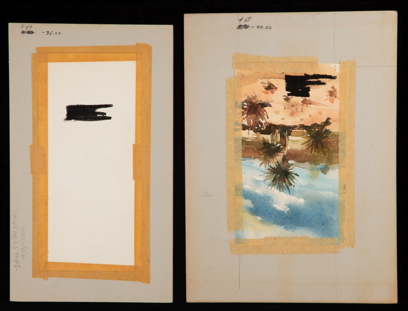 JOHN CARL PODREBARAC (1938-2006) TEN WORKS ON PAPER