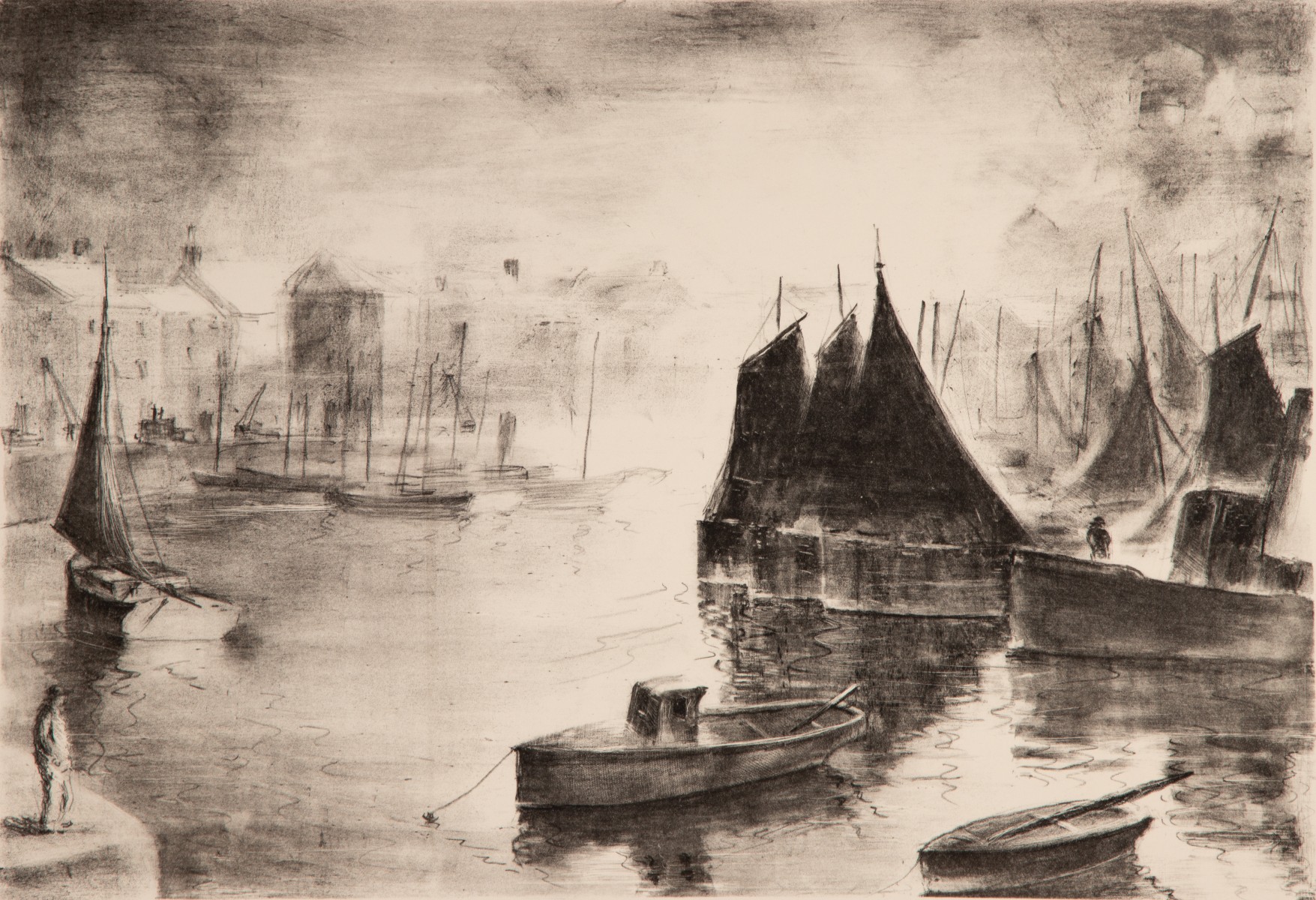 FOUR PENCIL SIGNED PRINTS DATED 1932 TO 1946