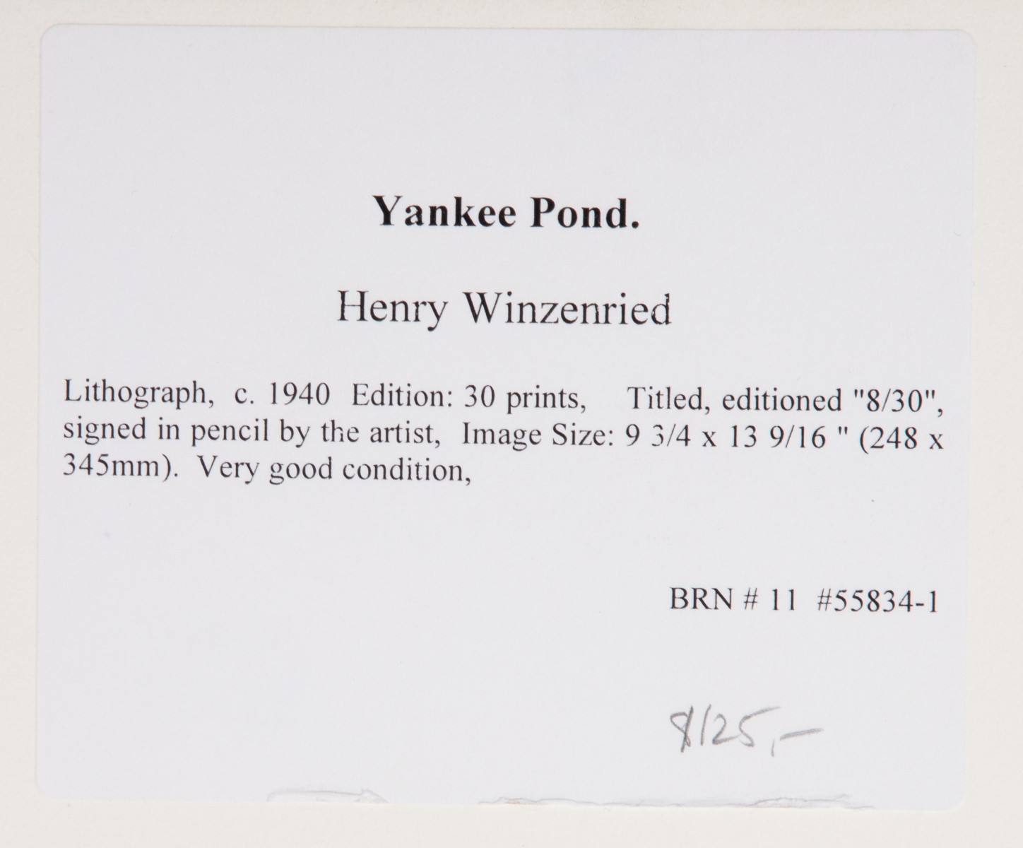 FOUR PENCIL SIGNED PRINTS DATED 1932 TO 1946