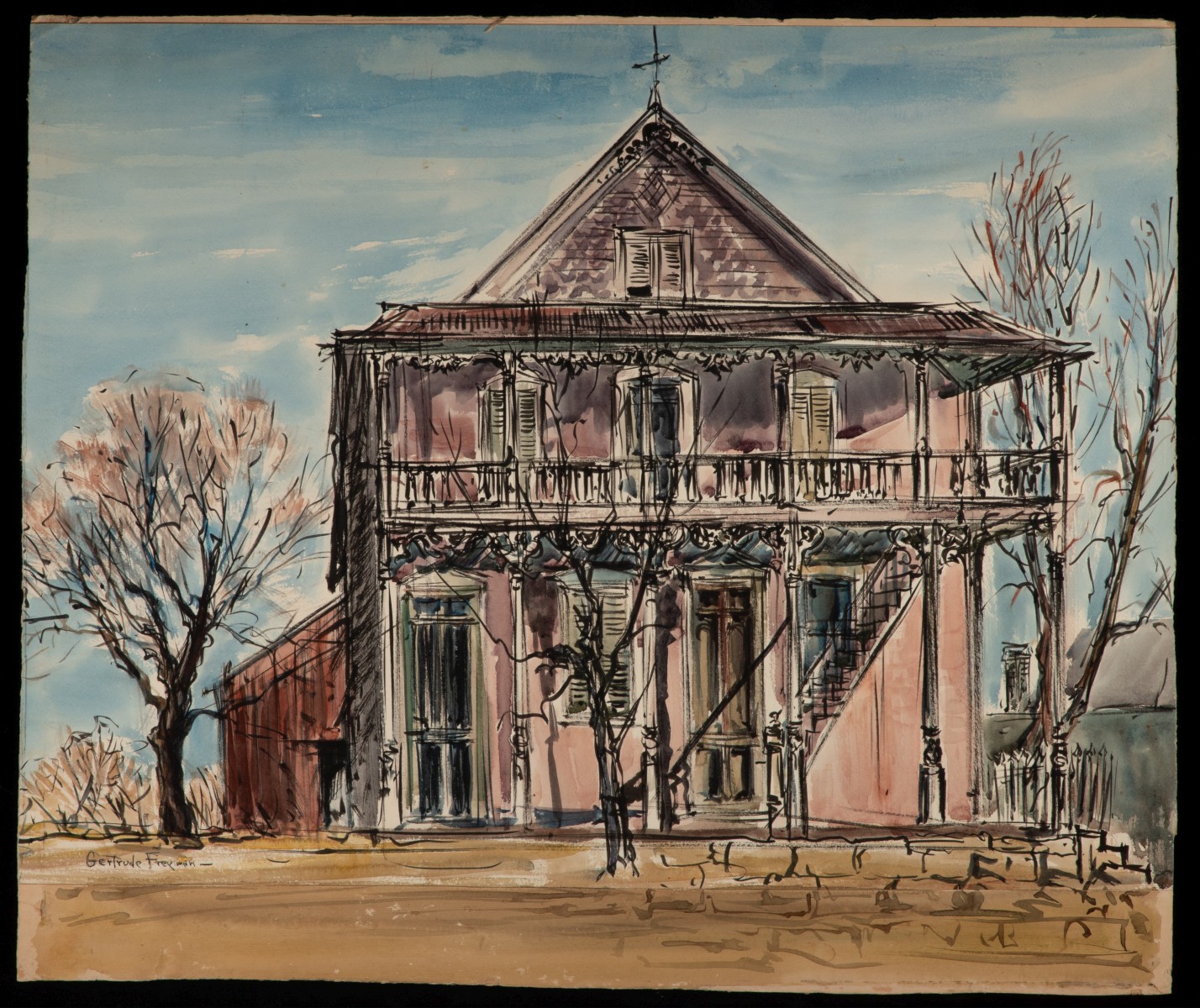 GERTRUDE FREYMAN (1901-1994)| HENRY FREYMAN WATERCOLORS