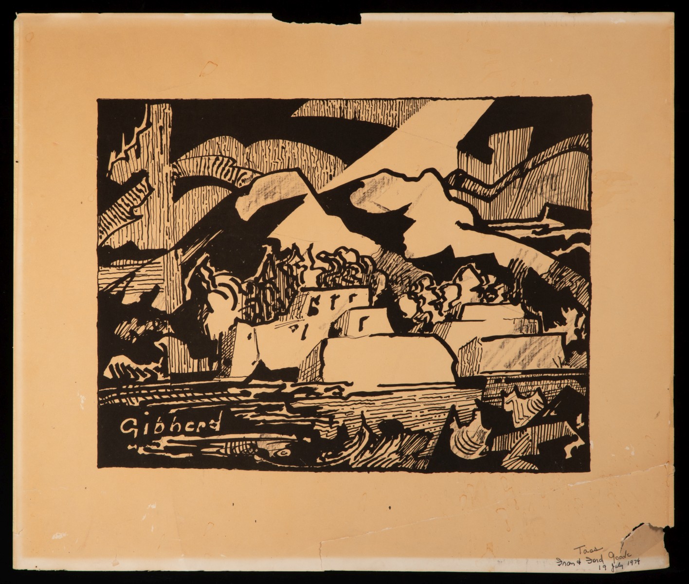 ERIC GIBBERD (1897-1972)INK ON PAPER SOUTHWEST STUDIES