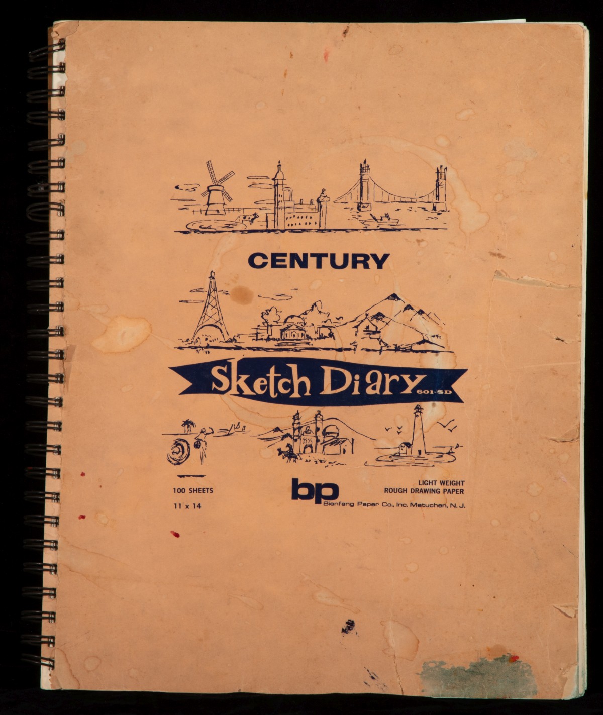 LOU MARAK (1930-2020) KANSAS CITY ARTIST'S SKETCH BOOK