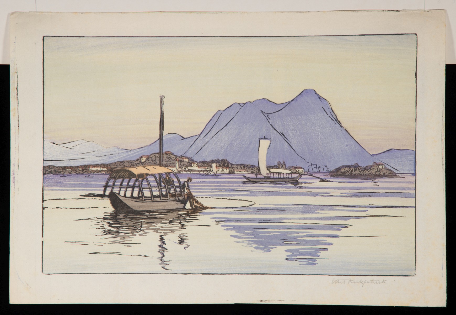 ETHEL KIRKPATRICK (fl.1891-1941) COLOR WOODBLOCK PRINT