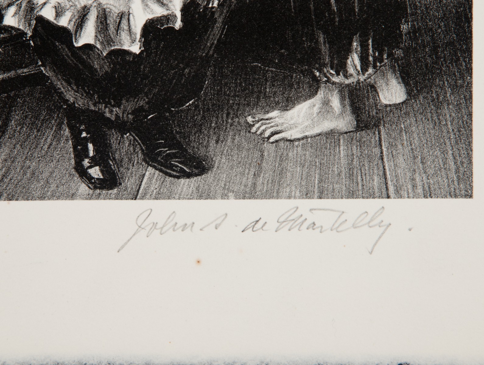 JOHN DEMARTELLY (1903-1979) PENCIL SIGNED LITHOGRAPH