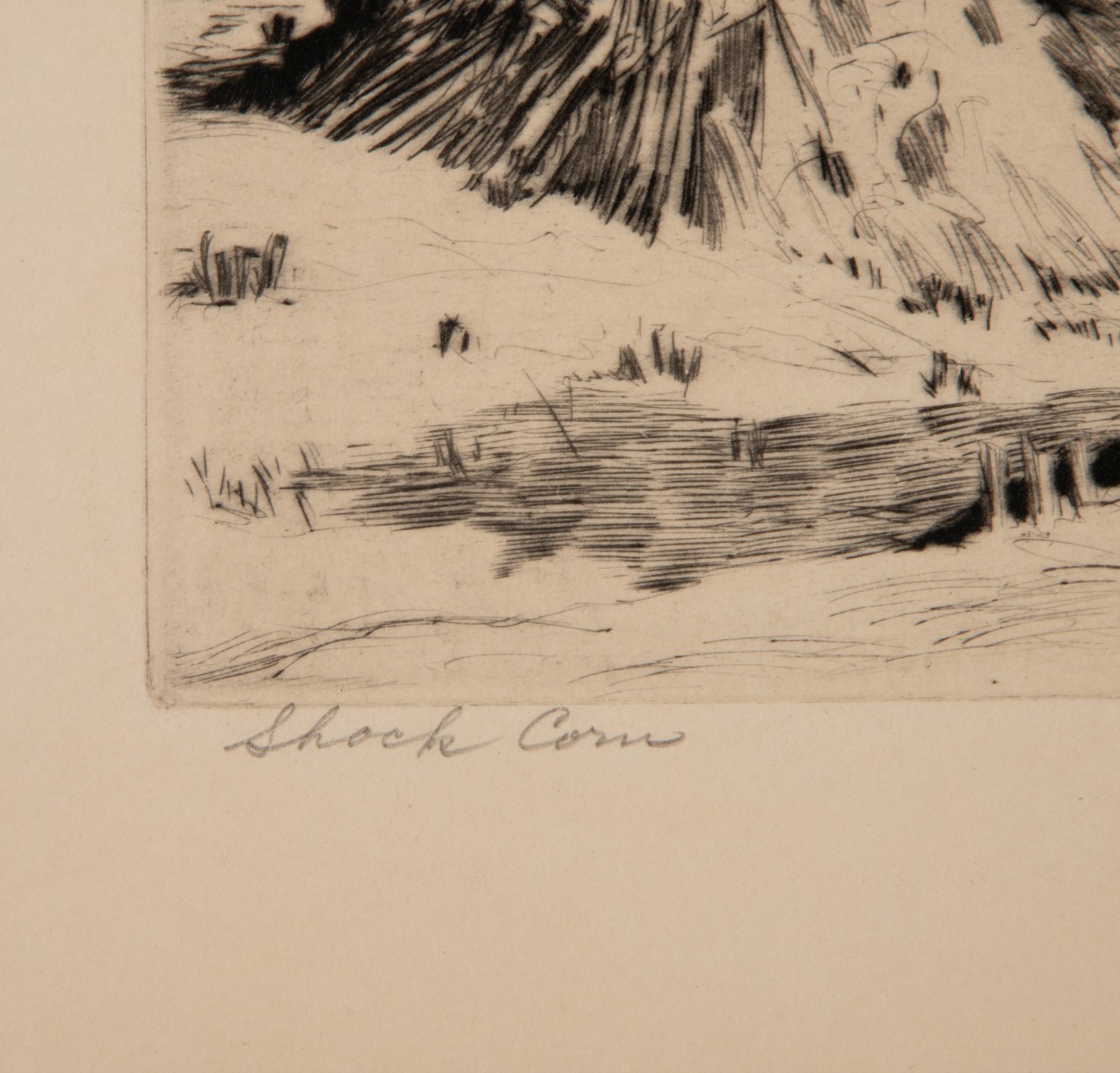 LYMAN BYXBE (1886-1980) PENCIL SIGNED DRYPOINT