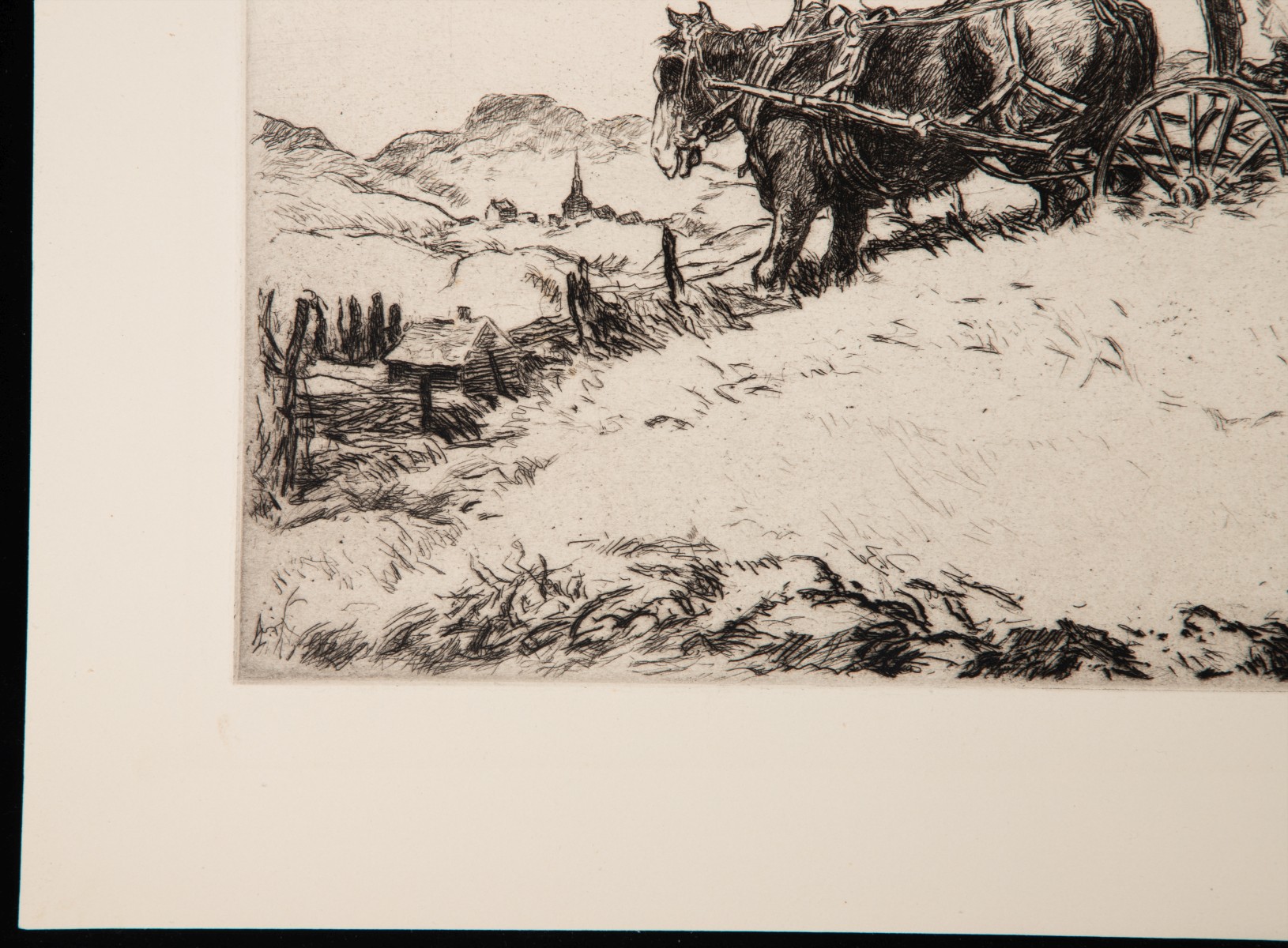 GEORGE WRIGHT (1872-1951) PENCIL SIGNED ETCHING