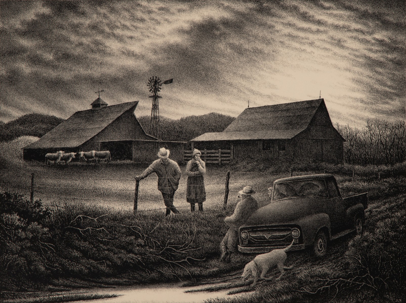 JACKSON LEE NESBITT (1913-2008) PENCIL SIGNED LITHO