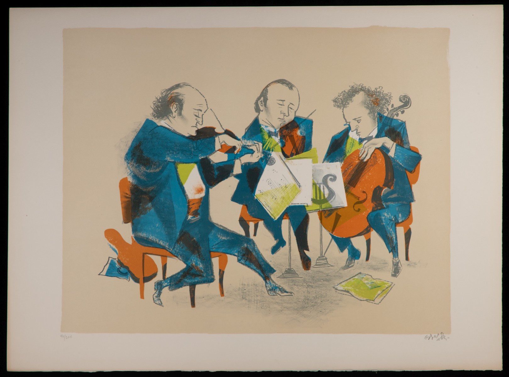 WILLIAM GROPPER (1897-1977) PENCIL SIGNED LITHO