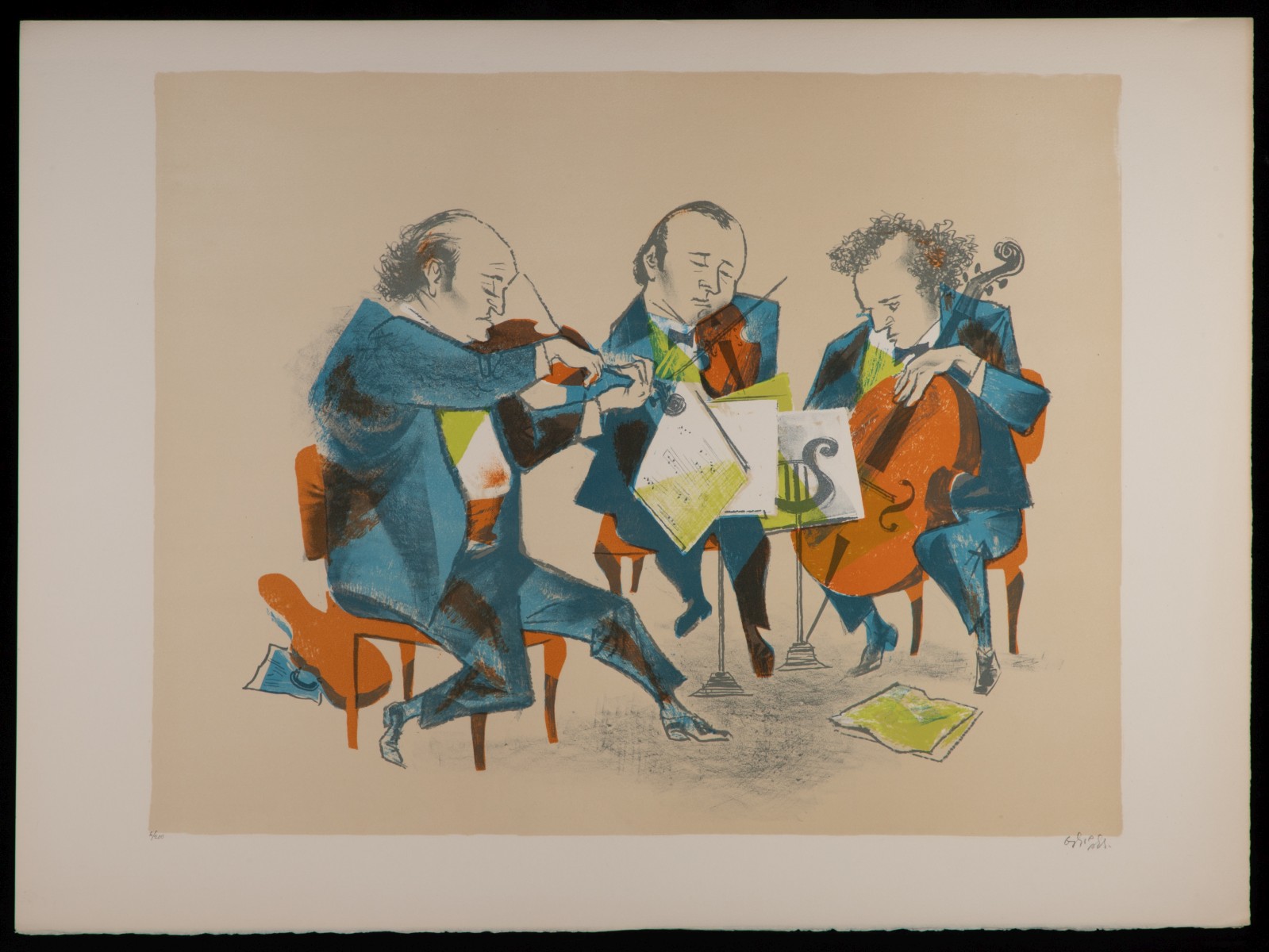 WILLIAM GROPPER (1897-1977) PENCIL SIGNED LITHO