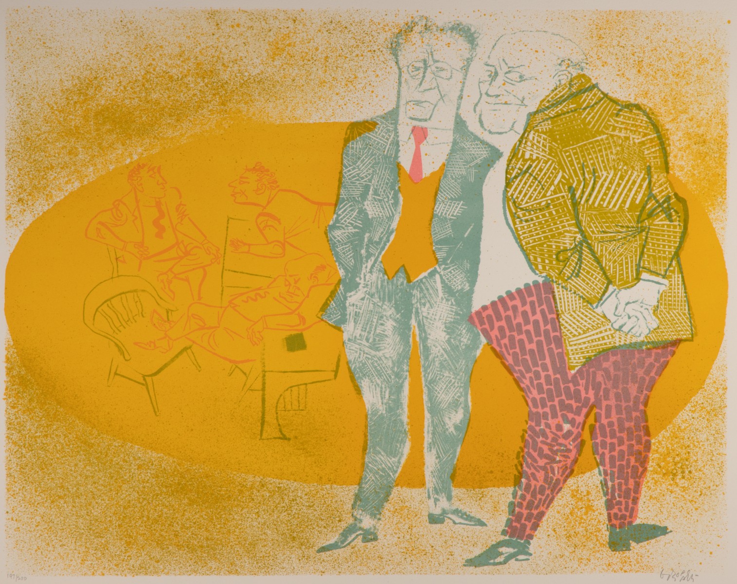 WILLIAM GROPPER (1897-1977) PENCIL SIGNED LITHO