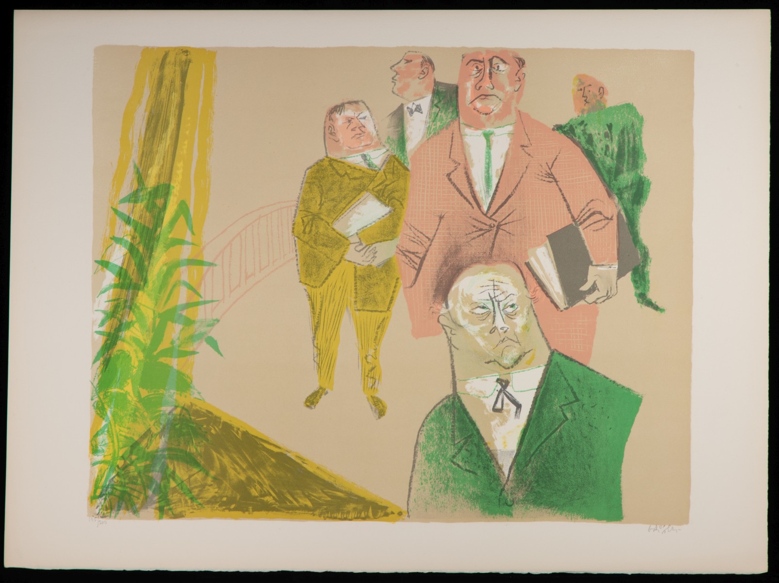 WILLIAM GROPPER (1897-1977) PENCIL SIGNED LITHO