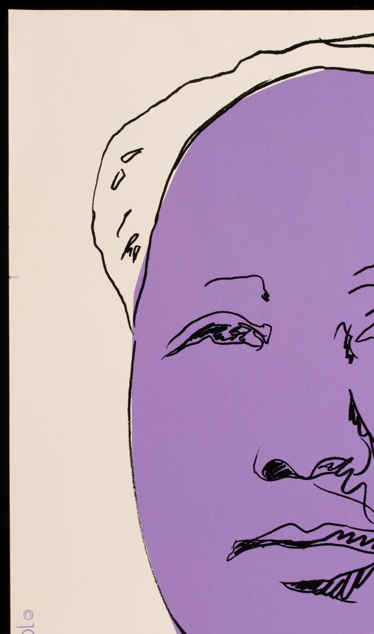 ANDY WARHOL (1928-1987) SIGNED PURPLE MAO SCREENPRINT
