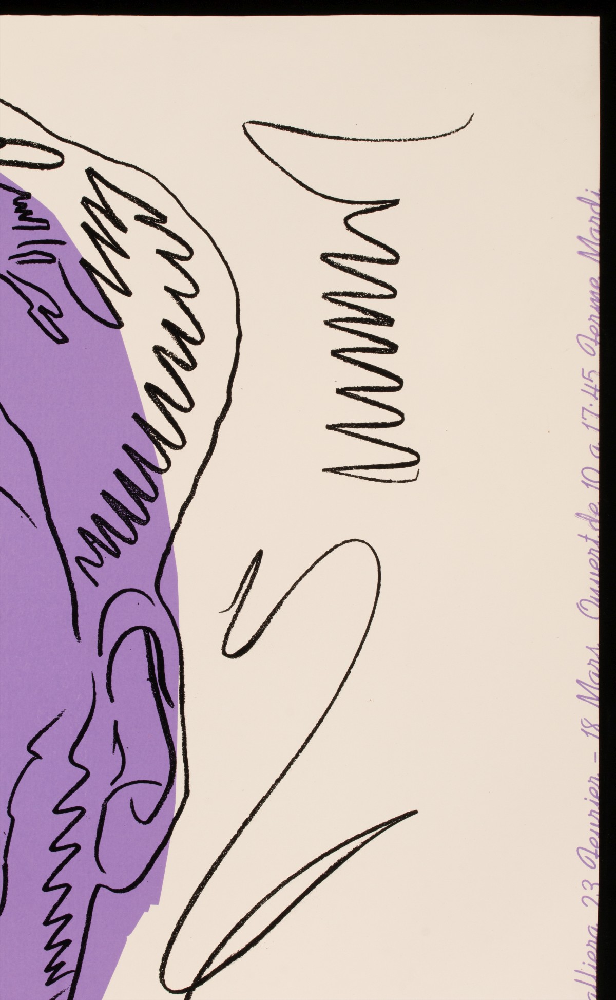 ANDY WARHOL (1928-1987) SIGNED PURPLE MAO SCREENPRINT