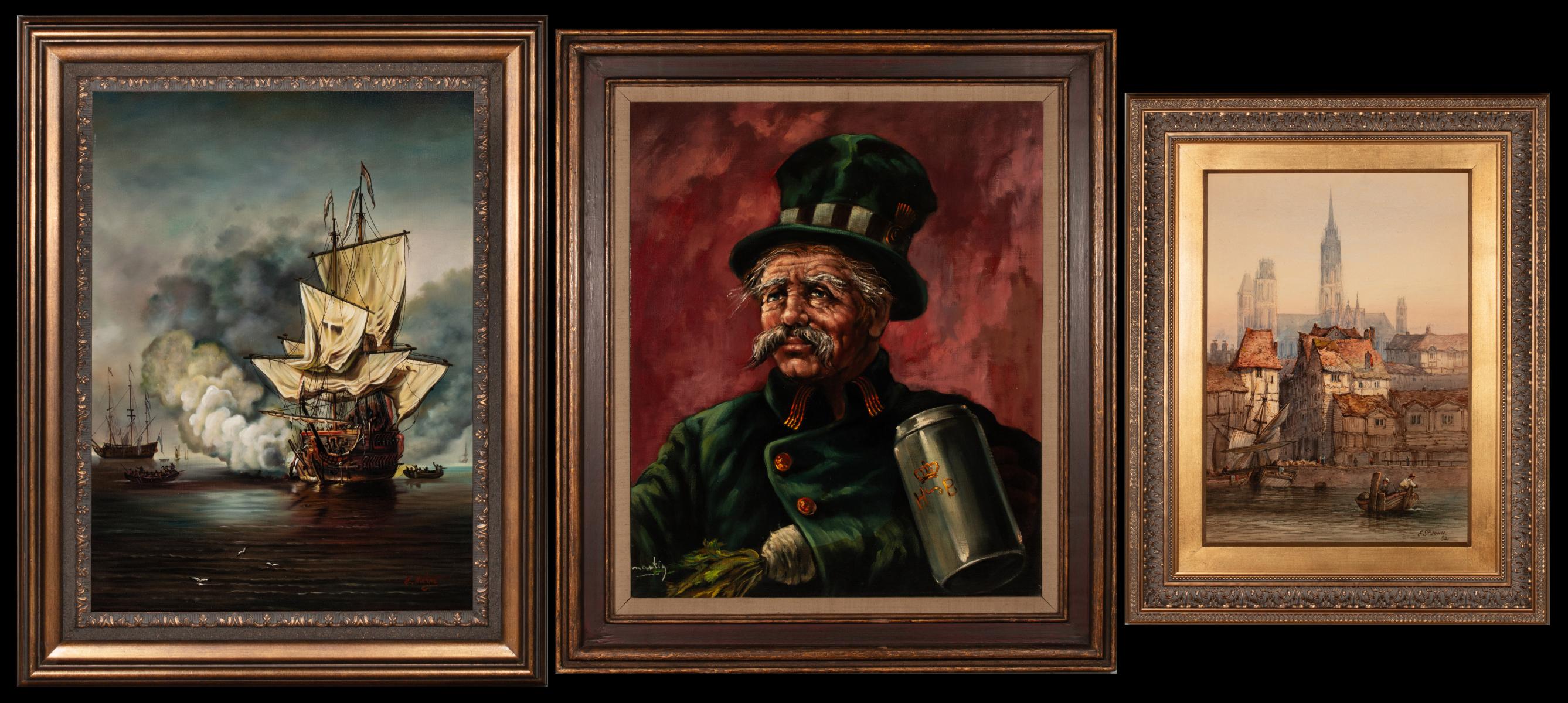 THREE 19TH AND 20TH CENTURY EUROPEAN PAINTINGS
