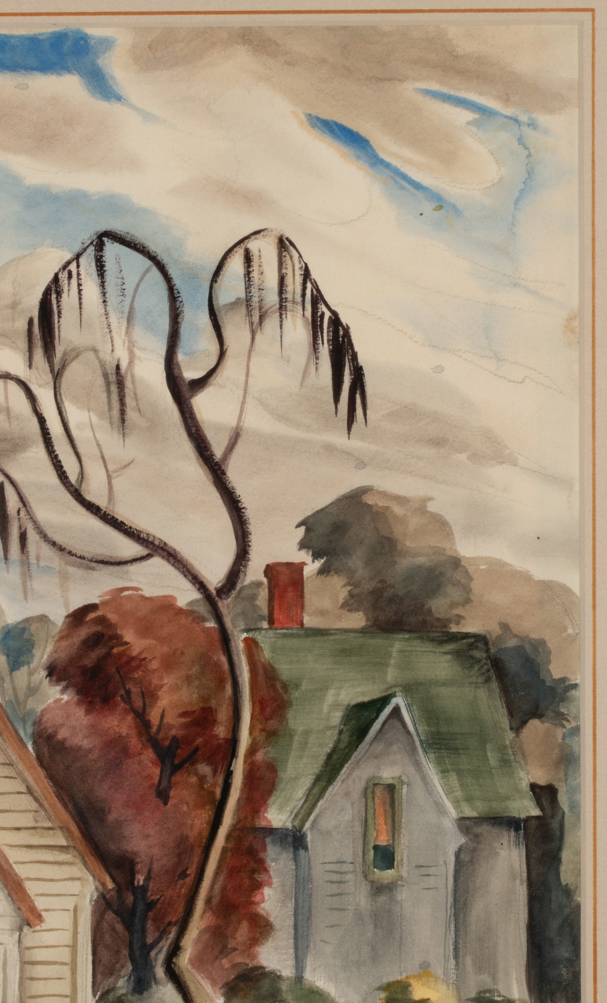 MARTHA BURCHFIELD (1924-1977) WATERCOLOR ON PAPER