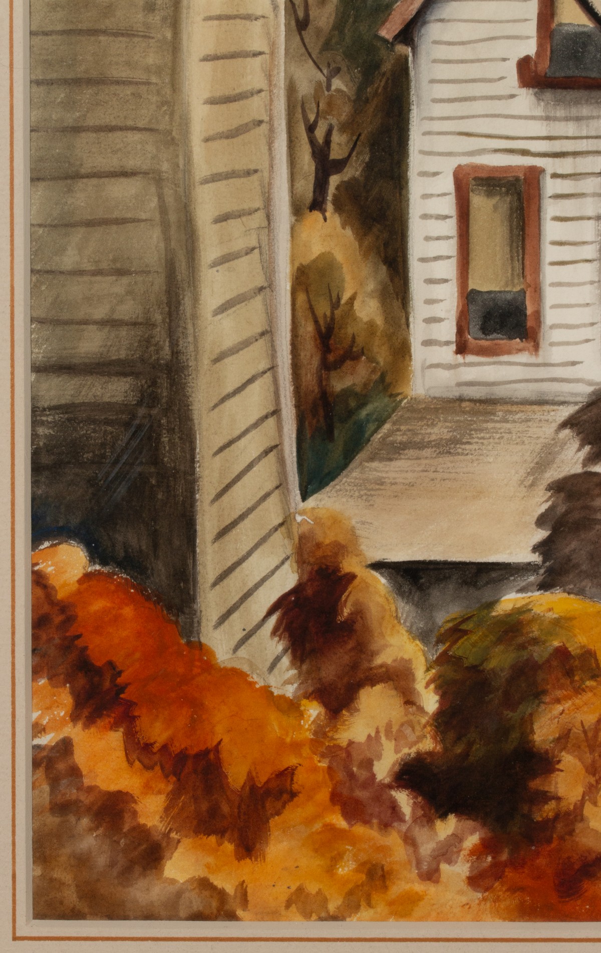 MARTHA BURCHFIELD (1924-1977) WATERCOLOR ON PAPER