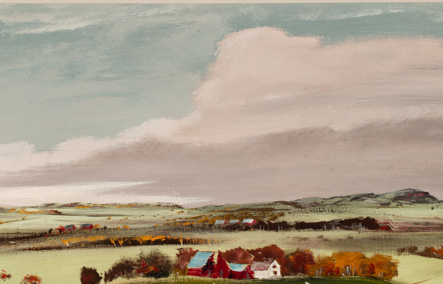 ADOLF DEHN (1895-1968) 1956 OIL ON PANEL LANDSCAPE