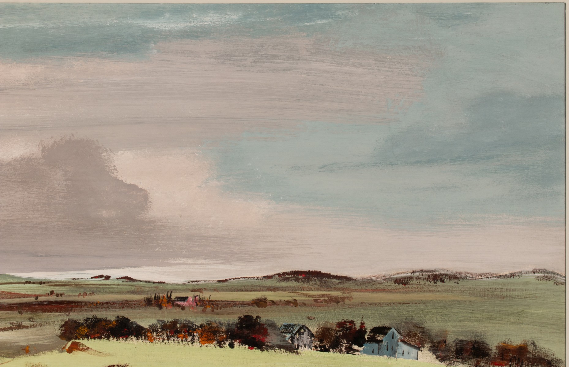ADOLF DEHN (1895-1968) 1956 OIL ON PANEL LANDSCAPE