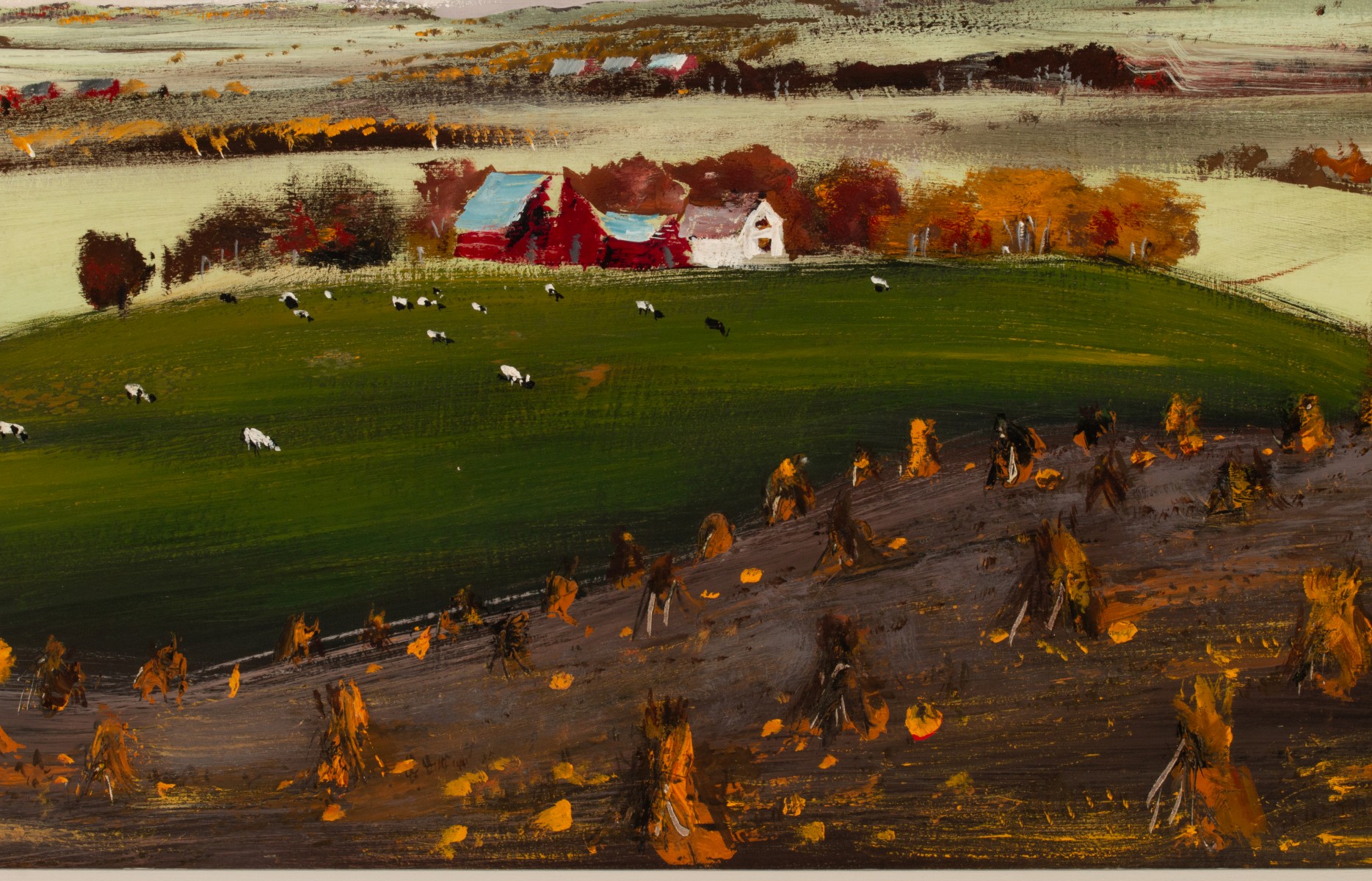 ADOLF DEHN (1895-1968) 1956 OIL ON PANEL LANDSCAPE