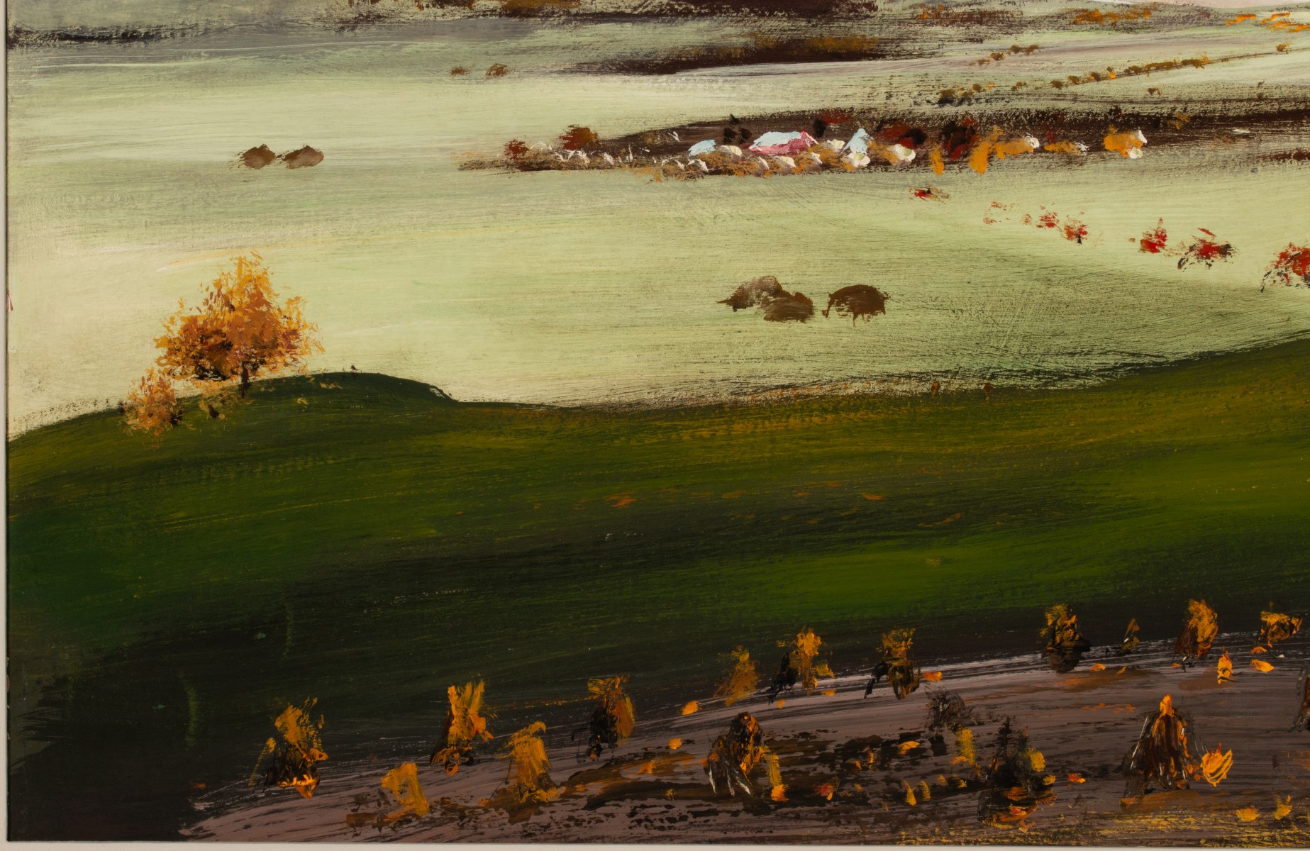 ADOLF DEHN (1895-1968) 1956 OIL ON PANEL LANDSCAPE
