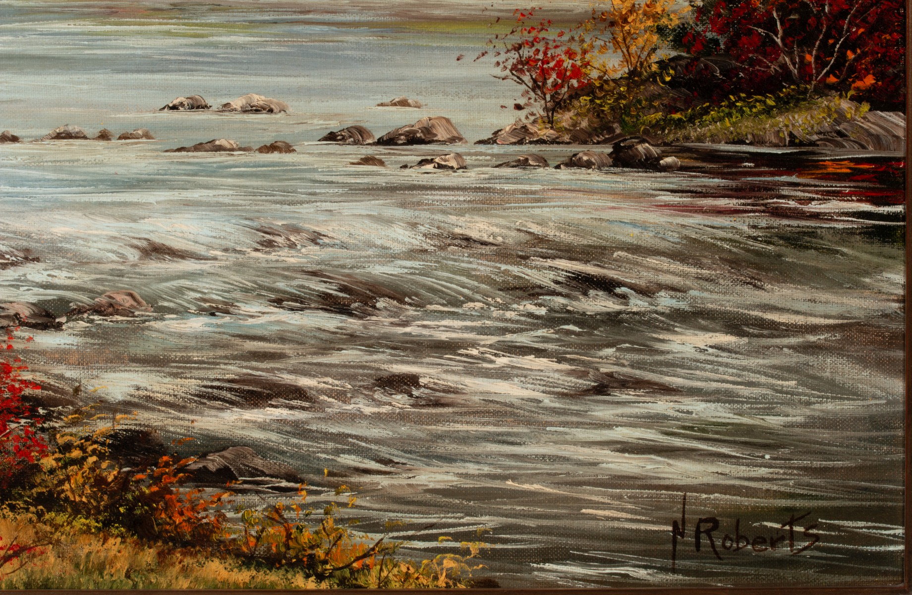 NATAHAN ROBERTS (AMERICAN 19TH CENTURY) OIL ON BOARD