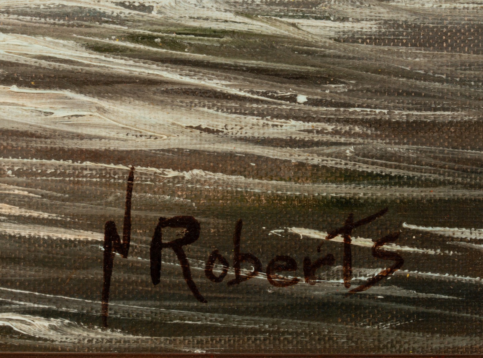 NATAHAN ROBERTS (AMERICAN 19TH CENTURY) OIL ON BOARD