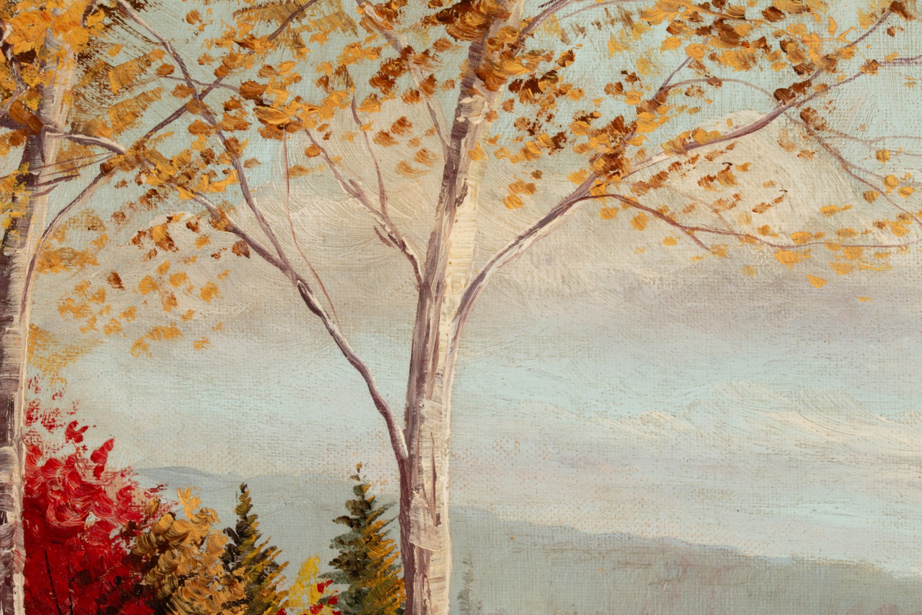 NATAHAN ROBERTS (AMERICAN 19TH CENTURY) OIL ON BOARD