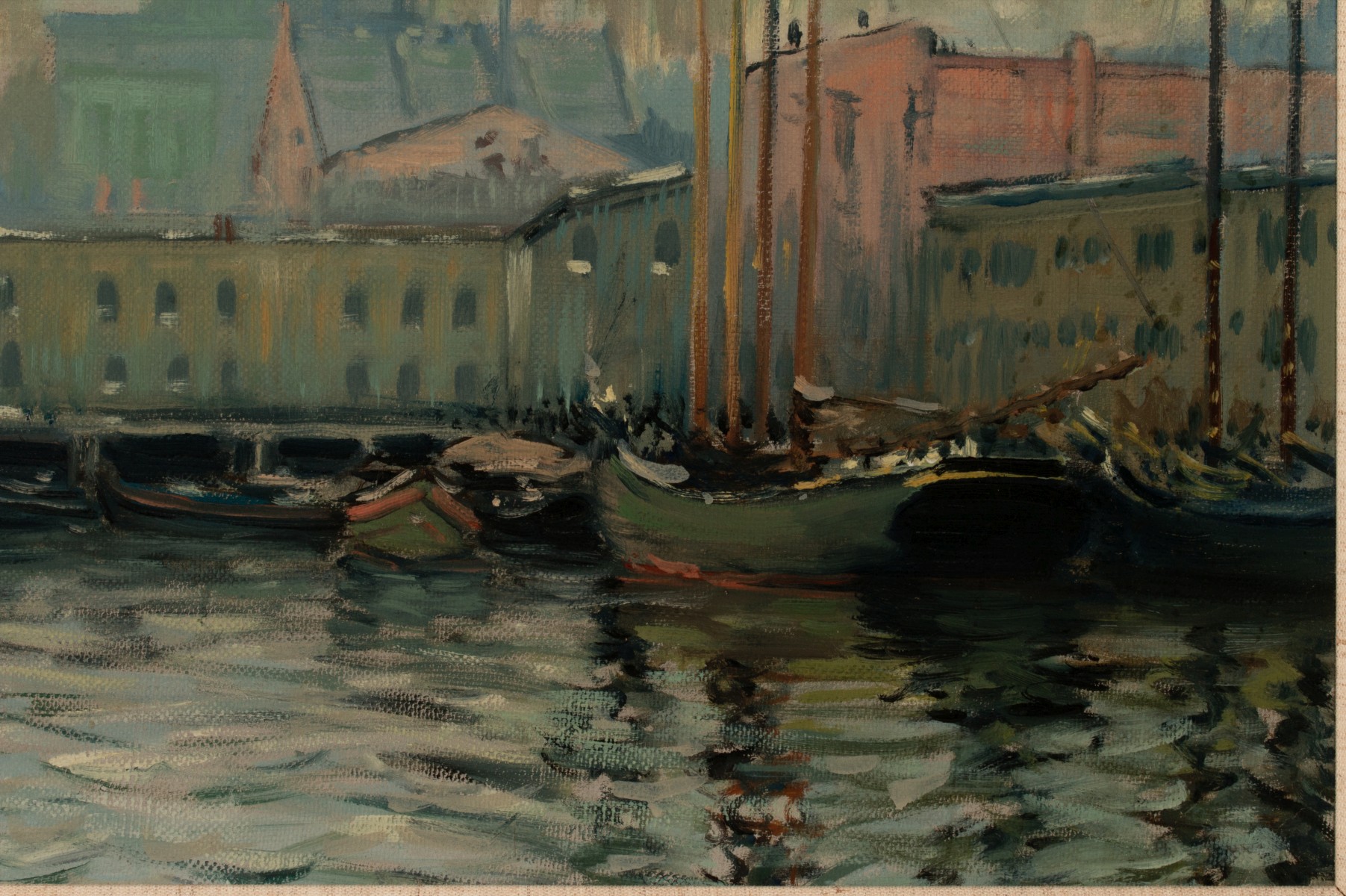 ARTHUR CLIFTON GOODWIN (1864-1929) BOSTON HARBOR C 1910