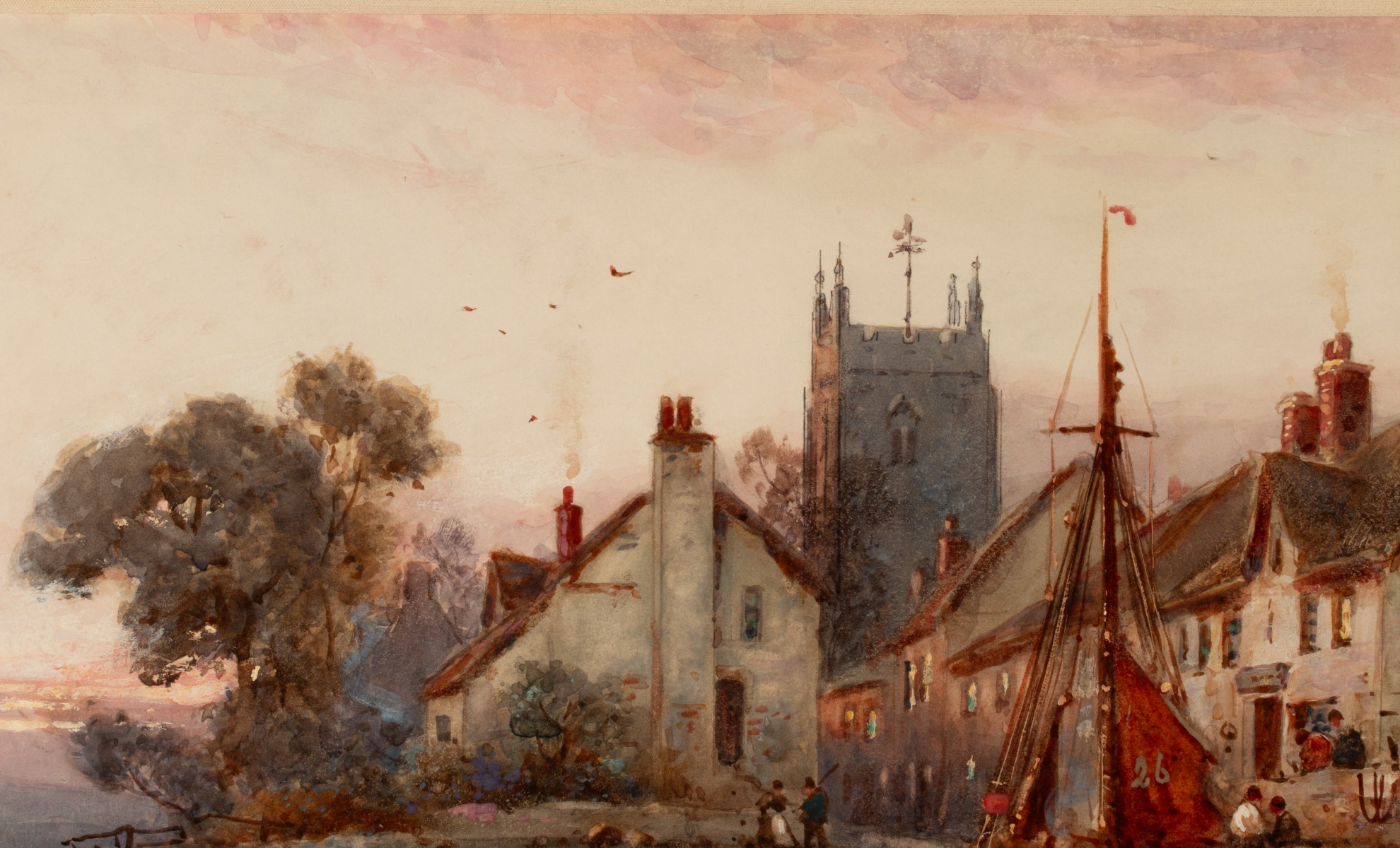 STUART LLOYD (1845-1959) WATERCOLOR DATED 1911