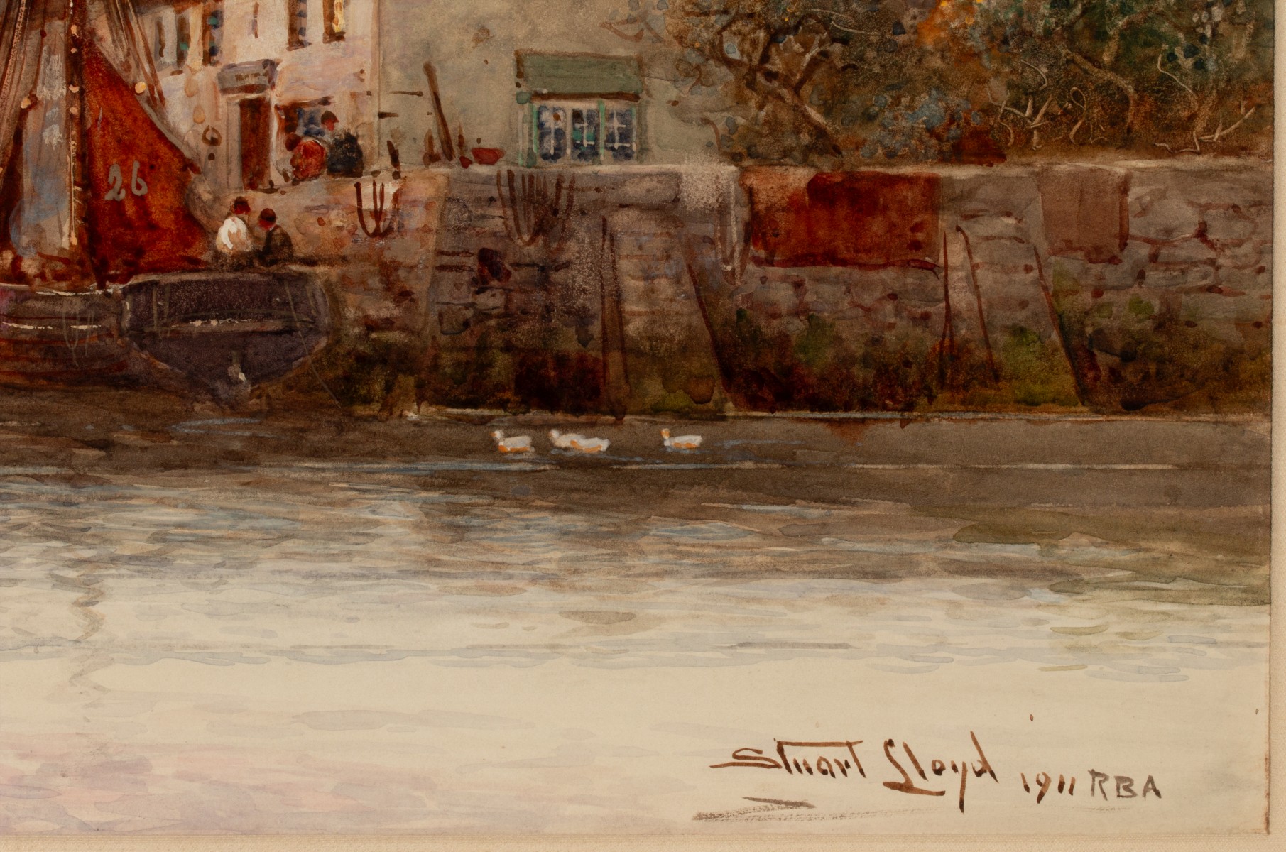 STUART LLOYD (1845-1959) WATERCOLOR DATED 1911